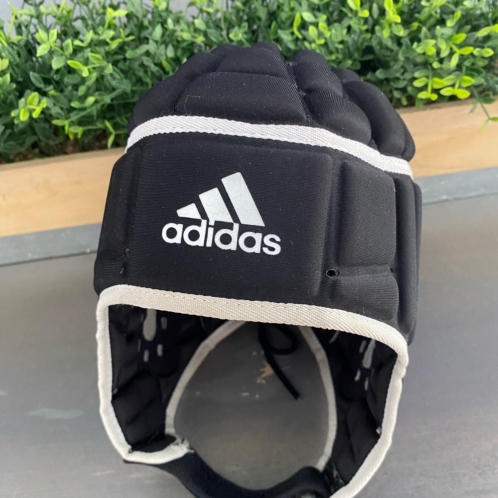 Adidas Black and White Sports Headguard